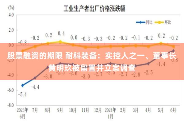 股票融资的期限 耐科装备：实控人之一、董事长黄明玖被留置并立案调查